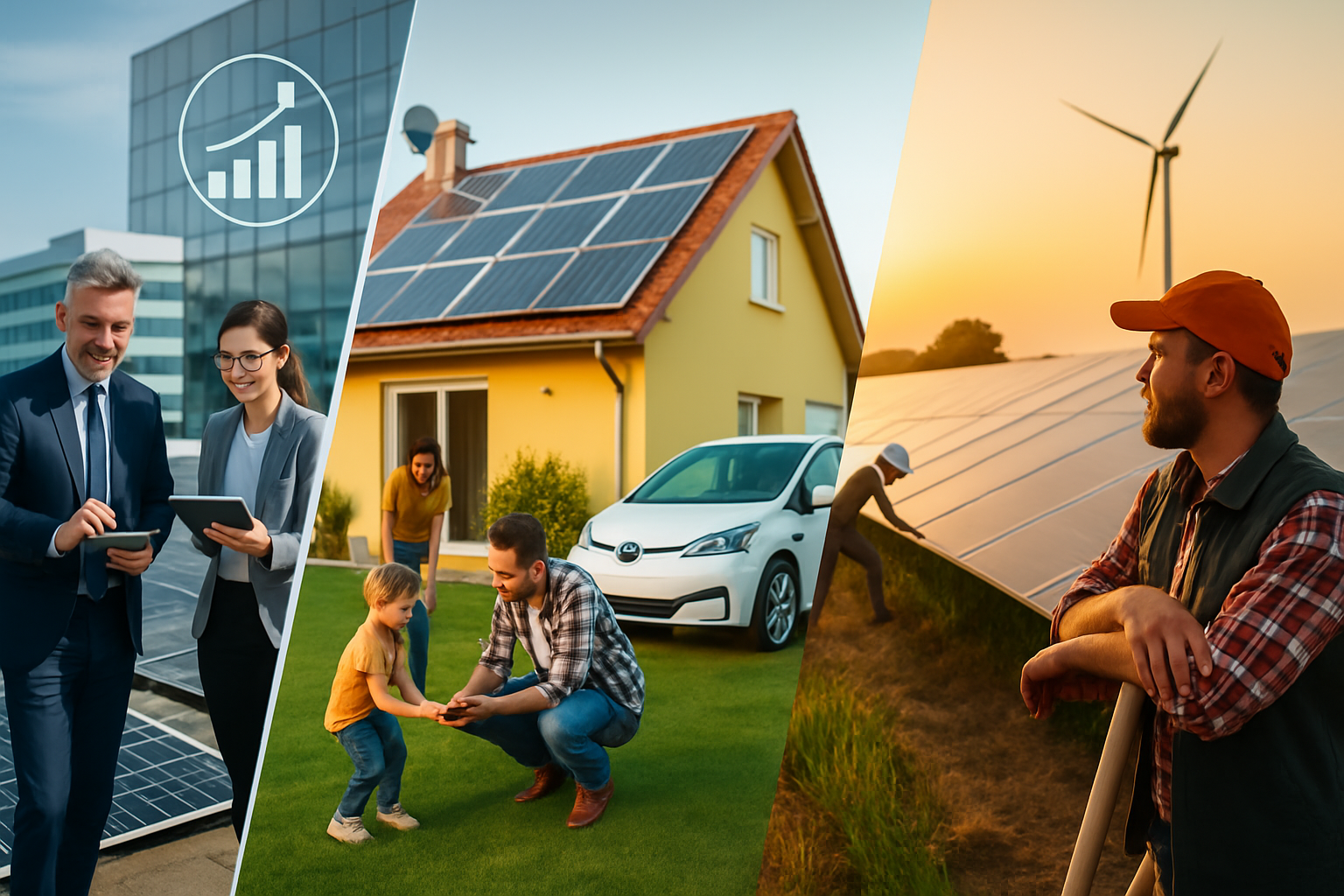 Aplicaciones de energía solar: empresa, casa y finca